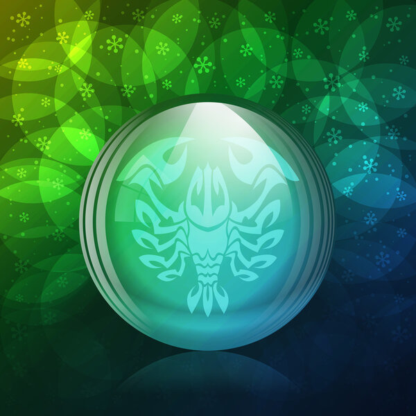 Люминесцентный снежный шар
