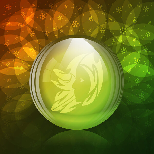 Люминесцентный снежный шар
