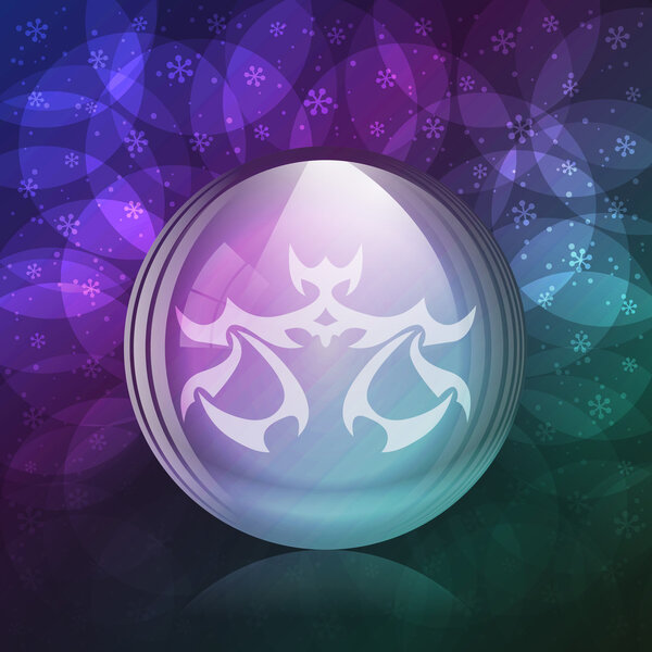 Люминесцентный снежный шар
