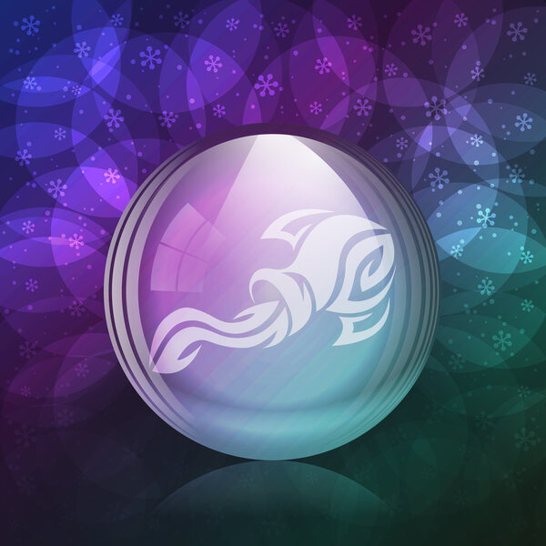 Люминесцентный снежный шар
