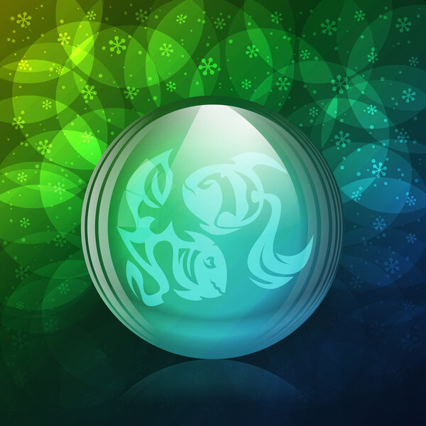 Люминесцентный снежный шар
