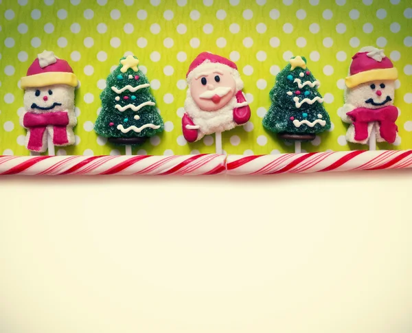 Christmas background with candies