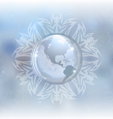 Kar küresi ile harita