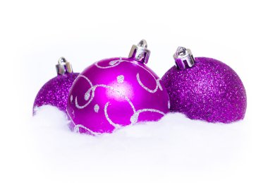 Menekşe Noel süsler