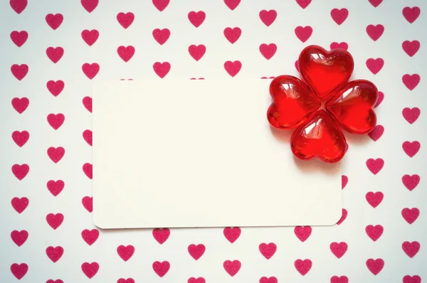 Banner with hearts — Stock Photo, Image