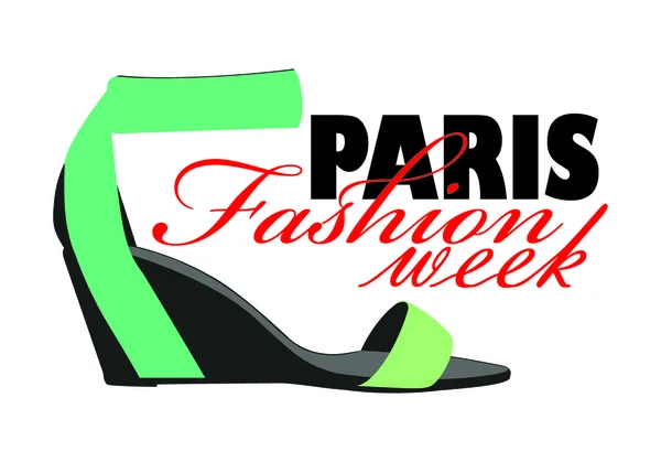 Paris Fashion week designelement — Stock vektor