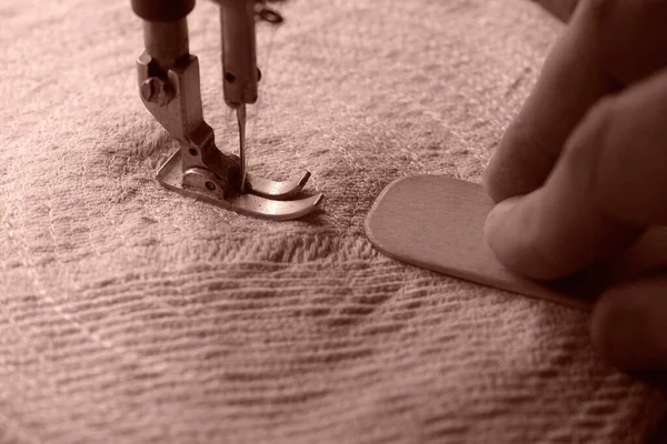 Passion Sewing Self Isolation Karanténa — Stock fotografie