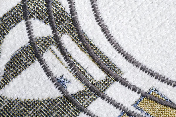 Zig Zag Dekorasyon Için Yoğun Mobilya Kumaşları Üzerine Bir Süs — Stok fotoğraf
