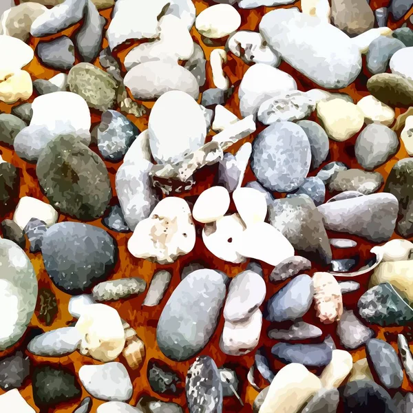 Fundo Ilustrado Com Imagem Pedras Simples Pedra Imitação Conjuntos Pedras — Fotografia de Stock