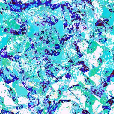 Dağınıklık içindeki sanal renkli nesnelerin soyut çizimi ve telaffuzu