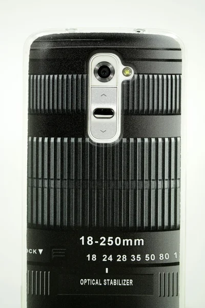 Smarttelefonkamera i linseutformingen – stockfoto