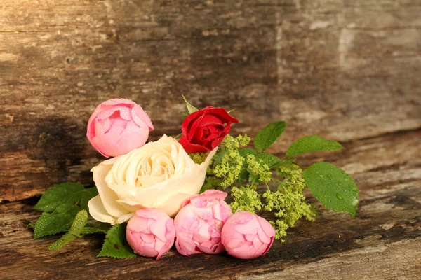 Flower power on wooden background — Stock Photo, Image