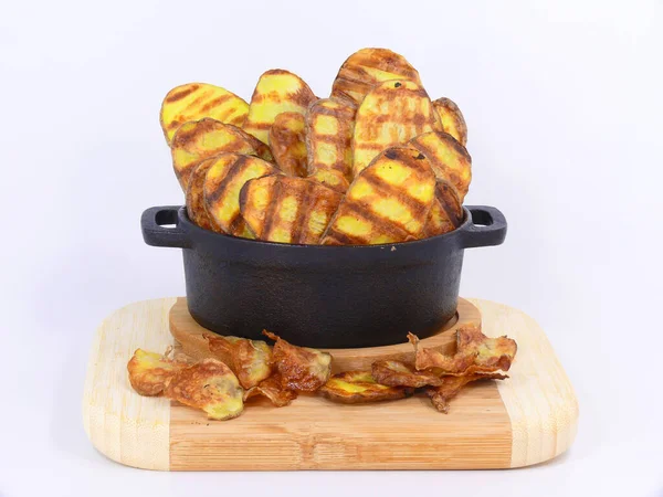 Grilled Baked Potatoes Ready Eat — 图库照片