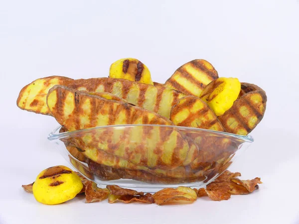 Grilled Baked Potatoes Ready Eat — Fotografia de Stock