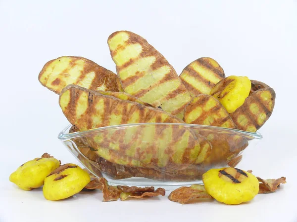 Pommes Terre Grillées Four Prêtes Manger — Photo