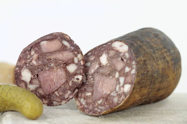 Salsiccia Sangue Involucro Naturale — Foto Stock