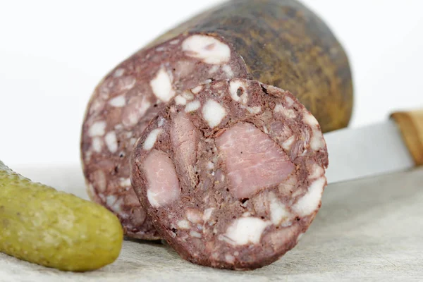 Blood Sausage Natural Casing — Stock Photo, Image