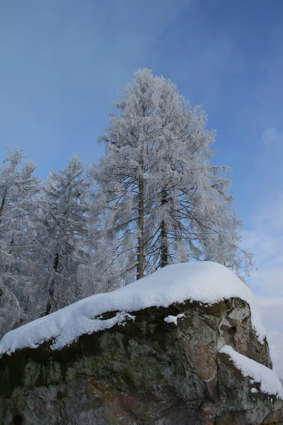 Impressioni Invernali Intorno Alla Torre Dell Erpice Presso Velmerstot Vicino — Foto Stock