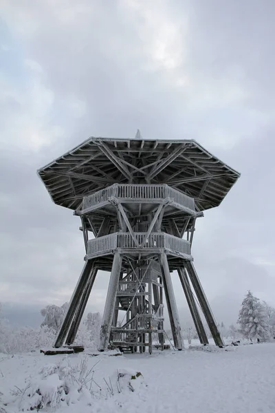 Εντυπώσεις Χειμώνα Γύρω Από Τον Πύργο Egge Στο Velmerstot Κοντά — Φωτογραφία Αρχείου