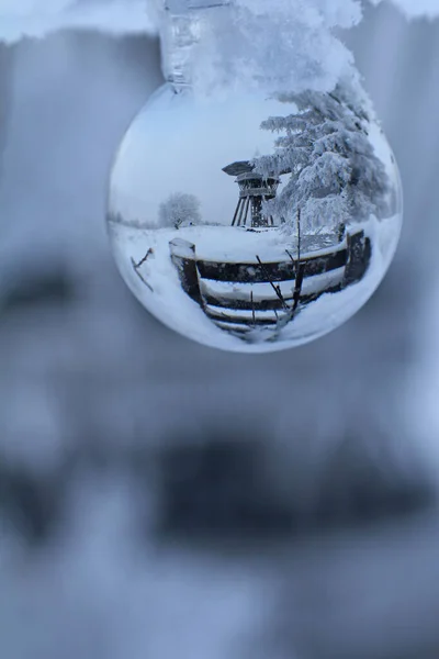 Χειμερινές Εντυπώσεις Γύρω Από Τον Πύργο Στο Velmerstot — Φωτογραφία Αρχείου