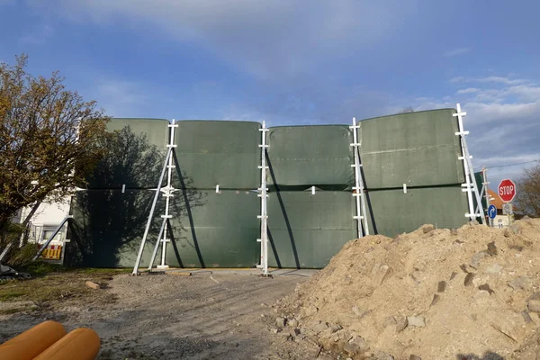 Sitio Construcción Pared Móvil Protección Acústica —  Fotos de Stock