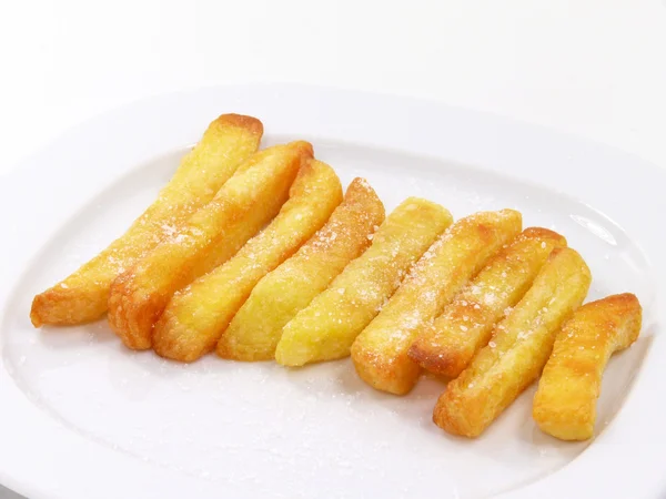 Frites, bâtonnets de pommes de terre — Photo