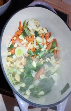 temel olarak, sos için kök sebze