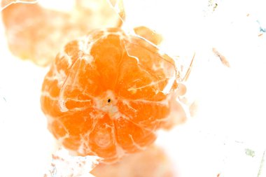 Su sıçratarak mandalina.