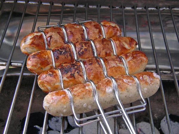 Embutidos a la parrilla, comida alemana —  Fotos de Stock