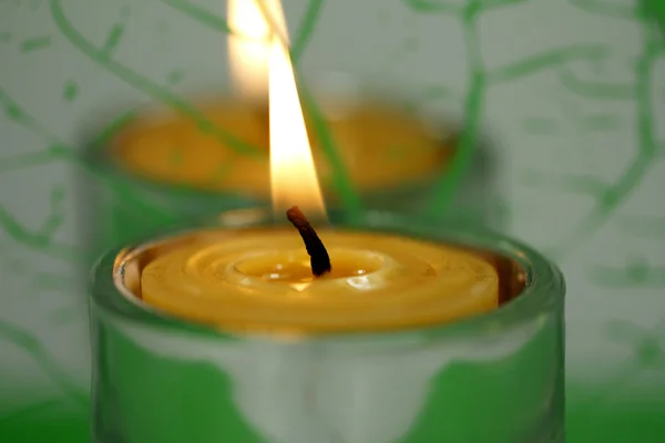 蜜蝋ワックスの蝋燭 — ストック写真