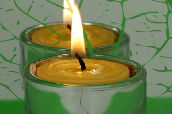 Beeswax, wax candle — Stock Photo, Image