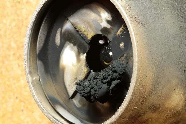 Macro oil burner — Stock Photo, Image
