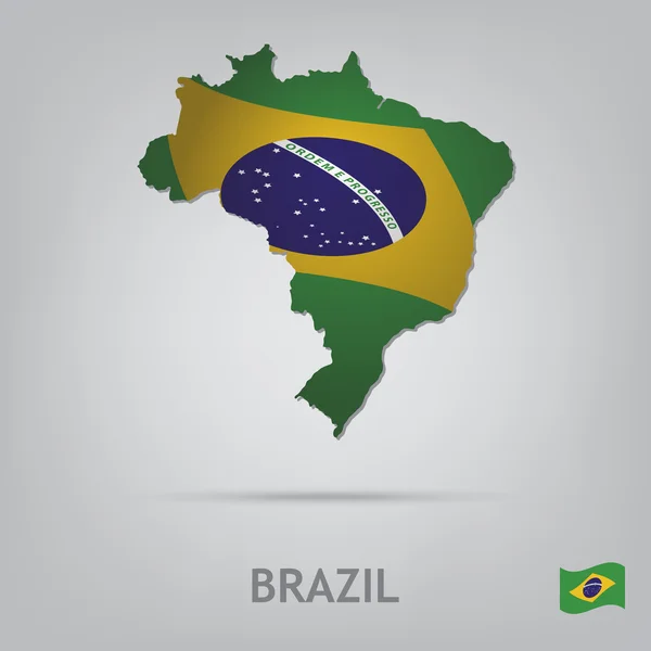 Brasilien — Stockvektor
