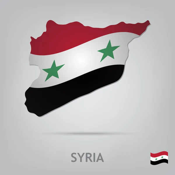 Pays syrie — Image vectorielle