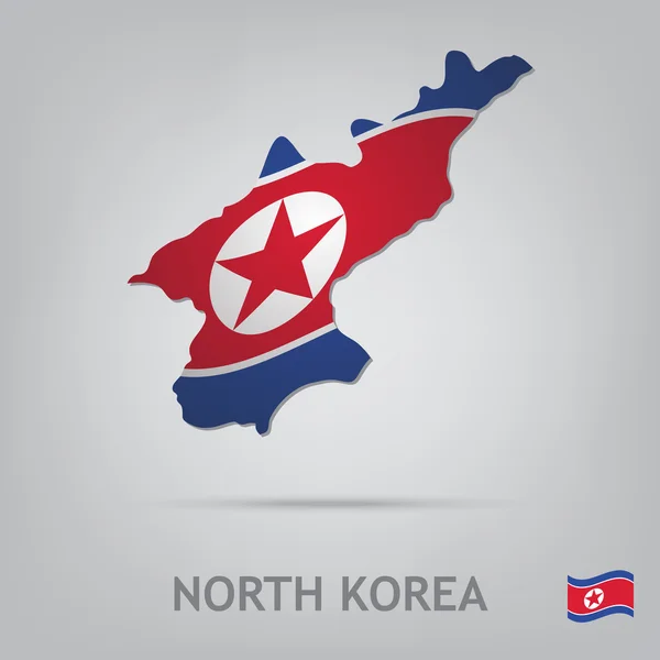 Nordkorea — Stockvektor