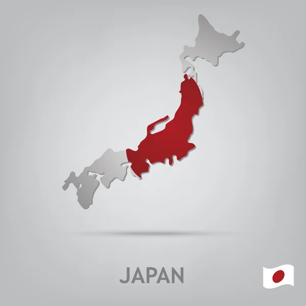 Land Japan — Stockvektor