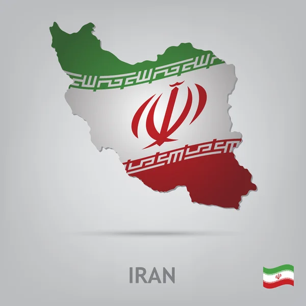 Land iran — Stockvektor