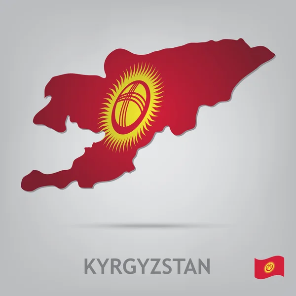 Kirgisistan — Stockvektor