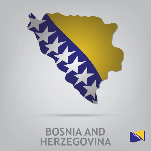 Bosnien und Herzegowina — Stockvektor