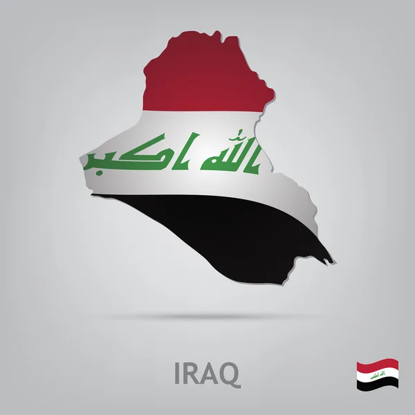 Pays iraq — Image vectorielle