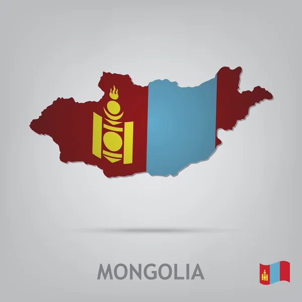 Mongolei — Stockvektor