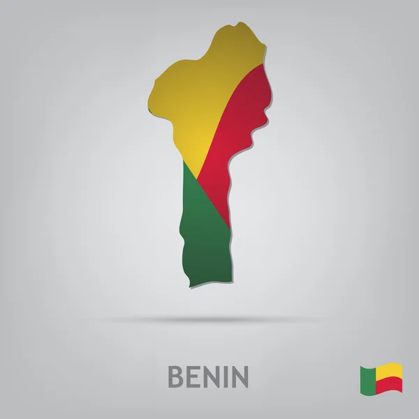 Страна Бенин — стоковый вектор