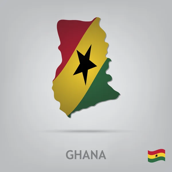 País ghana — Vetor de Stock