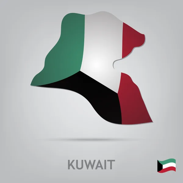 Pays kuwait — Image vectorielle