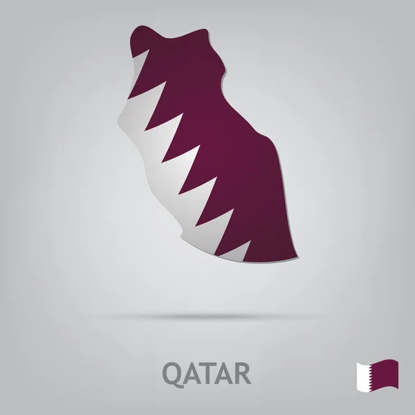 Pays qatar — Image vectorielle