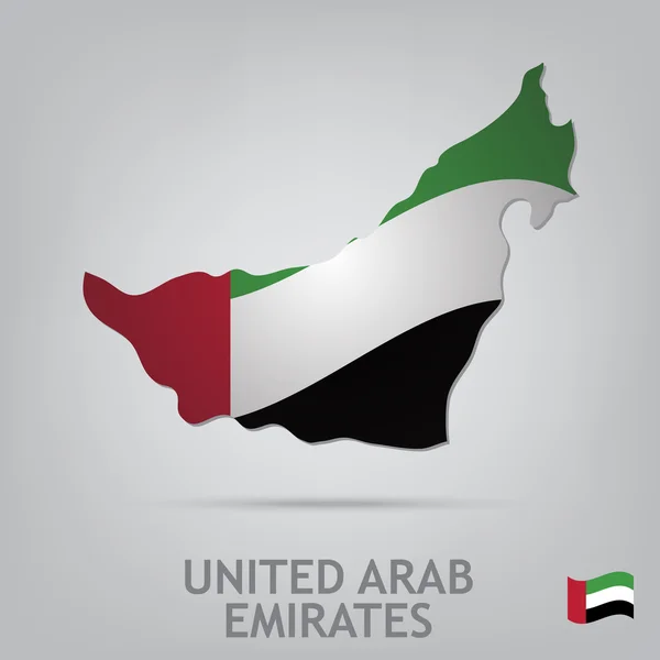 Emiratos Árabes Unidos — Vector de stock