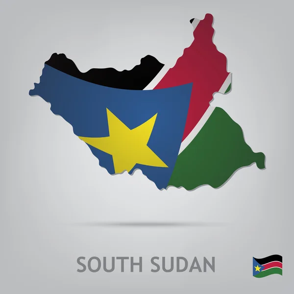 Sudan sul —  Vetores de Stock