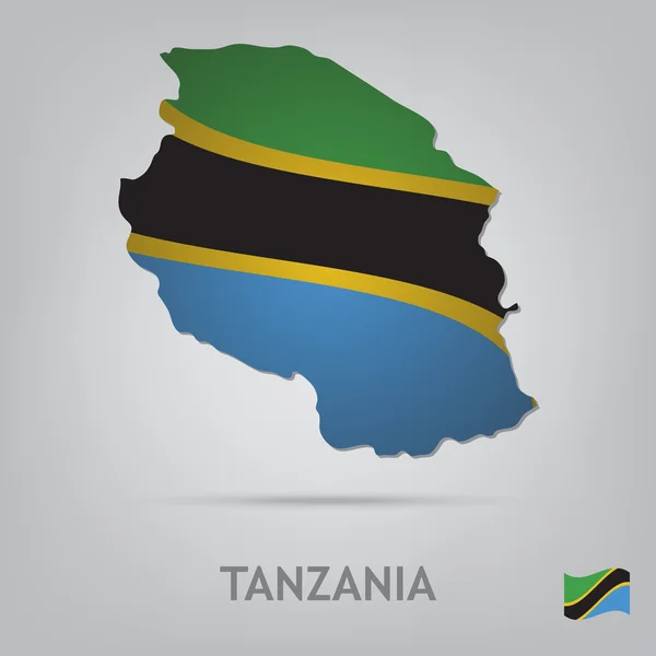 Tanzania — Vector de stock