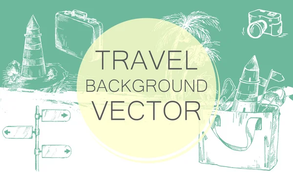 Travel background color. — Stock Vector