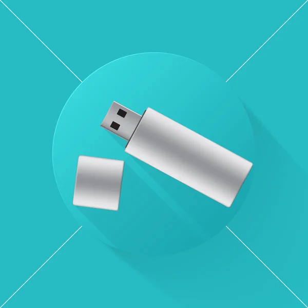 USB फ्लॅश ड्राइव्ह चिन्ह — स्टॉक व्हेक्टर